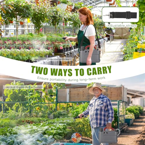 2 Gallon Pump Sprayer Battery Powered, USB Handle & Wand for Lawn & Garden