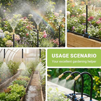 66FT 5/16in Drip Irrigation Hose for 360° Adjustable Drip Irrigation System