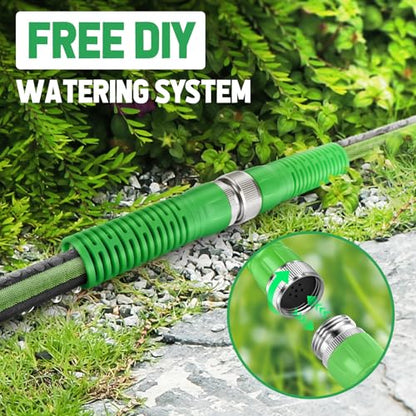 Flat Soaker Hose 50ft for Garden and Lawns - size: 50FT(25FT*2)