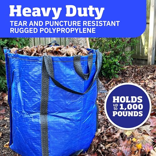 DURASACK Heavy Duty Home and Yard Bags, Blue - color: Blue