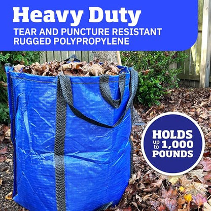 DURASACK Heavy Duty Home and Yard Bags, Blue - color: Blue