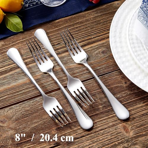 KEAWELL Premium Verona 4-Piece 8-Inch Dinner Fork Set (4, Dinner Forks) - size: Dinner Forks