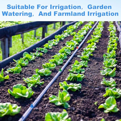 M METERXITY 100-Pack Drip Irrigation Emitters, Adjustable 360 Degree Plastic Micro Sprinkler Heads for Garden Lawn Drip Irrigation System [Red] - color: red