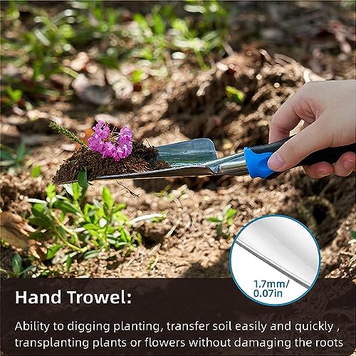 Garden Tool Shovel for Digging Gardening Trowel for Lawn Planting Alloy Spade Plastic Handle Anti Slippery - color: Green