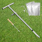 SPECILITE 36" 304 Stainless Steel Soil Sampler Probe with Bags, Weed Puller