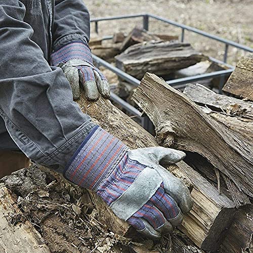 ATERET AG60 Work Gloves with Safety Cuff & Wing Thumb I 12 Pairs Glove Pack I Ideal Use for Lanscaping & Gardening - size: Pack of 36