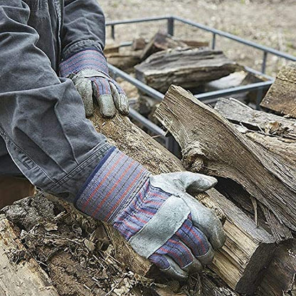 ATERET AG60 Work Gloves with Safety Cuff & Wing Thumb I 12 Pairs Glove Pack I Ideal Use for Lanscaping & Gardening - size: Pack of 36