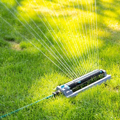 QUOBAS Heavy Duty Oscillating Sprinkler for Yard, Water Sprinkler for Lawn - size: 1 pk