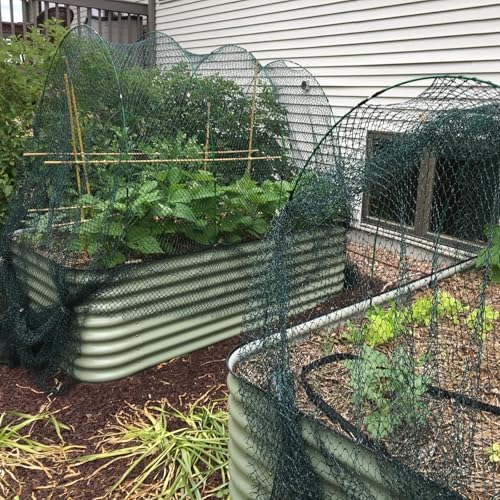 Garden Hoops Grow Tunnel, 6 Sets 8ft Rust-Proof Fiberglass Frame, 36pcs