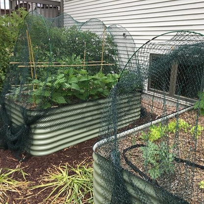 Garden Hoops Grow Tunnel, 6 Sets 8ft Rust-Proof Fiberglass Frame, 36pcs