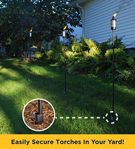 TIKI Brand Torch Stake Accessory - Single Stake - size: 4.2 x 1.5 x 13 inches
