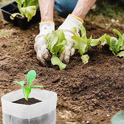 200Pcs Nursery Growing Bags, 5.8"x5" Small Grow Bag for Plants, Fabric Plant pots, Potato, Flower, Tomato Solid Seed Starter - size: 200pcs 5.8"x5"