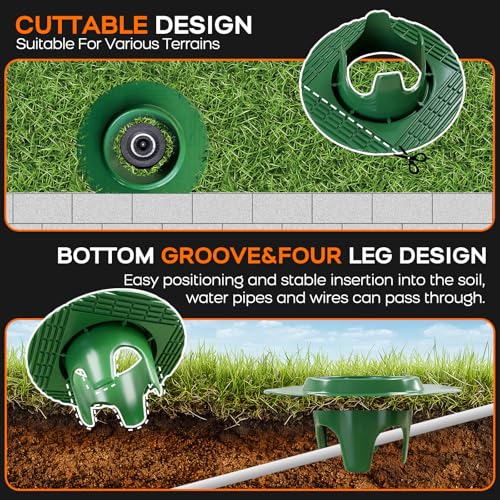 10Pack Sprinkler Head Protector, Cuttable Design, ABS Plash Guard - size: 10Pack