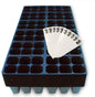 Seed Starter Tray, 1440 Cells (240 Trays - 6 Cells Per Tray) + Plant Stakes - size: 240 Trays (1440 Cells)