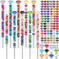 230 Pcs Beaded Garden Stakes DIY Fairy Wand Kit, 12 in - size: 10 IN Diamonds