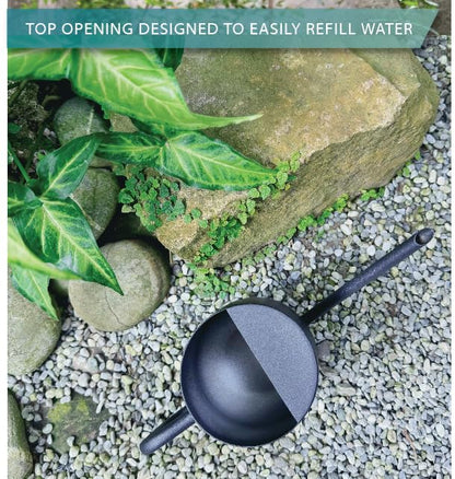 Metal Indoor Plant Watering Can with Long Spout 1000ml - Black - color: Dashing Black