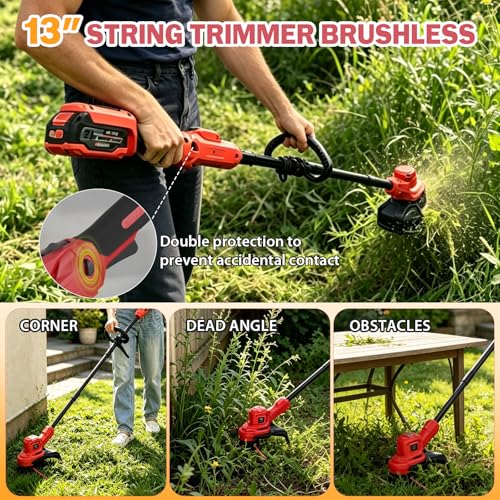 Weed Wacker, 21V Brushless Cordless String Trimmer