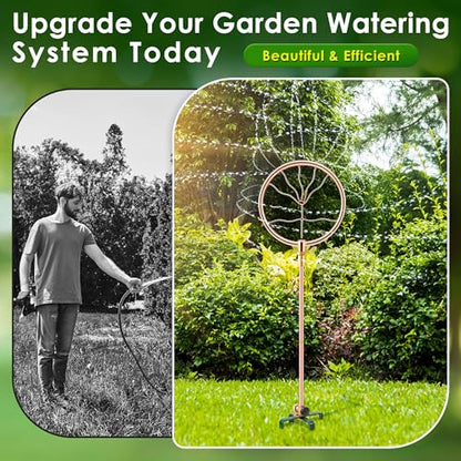 34" Ornamental Sprinkler, 360° Rotating, Wave Fan - style: Oscillating