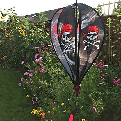 In the Breeze Pirate Hot Air Balloon Wind Spinner,11" W x 17" H, 26" Tail,1039 - color: Pirate