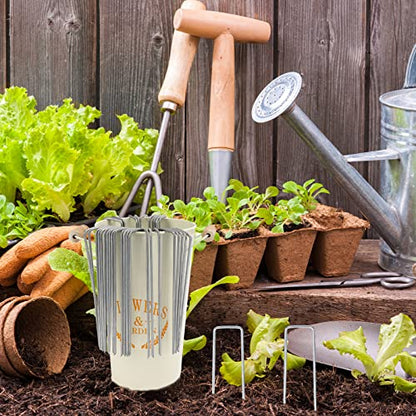 Whonline 400 Pack Landscape Staples 6 Inch, Galvanized Garden Stakes - color: 6 Inch-400 Pcs