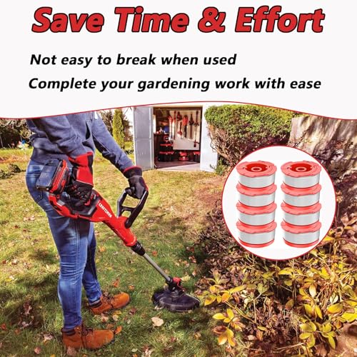String Trimmer Line for Craftsman Weed Eater CMZST065 Grass Trimmer Kits - color: 8pcs
