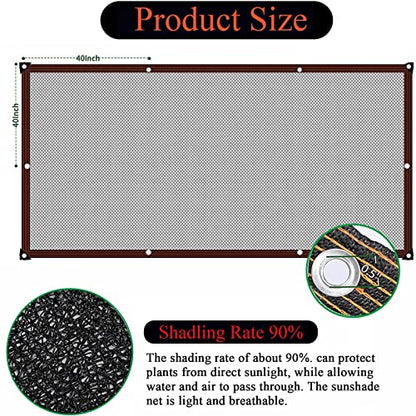 Shade Cloth for Garden 90% Plant Sun Shades for Outdoor Plants Heat Protection 10X20FT Shade Mesh Tarp for Greenhouse Pergola Chicken Coop Cover - size: 10X20ft