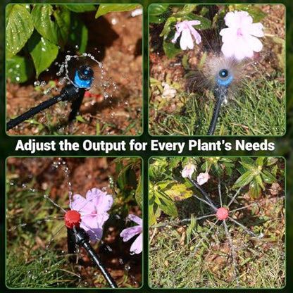 230FT Drip Irrigation Kit with 36 Adjustable Emitters, Push-Fit System - size: 230FT