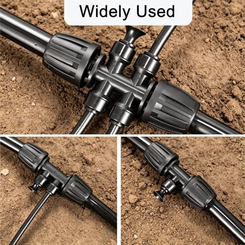 Leak‑Free 1/4" Drip Irrigation End Caps, Push‑Fit End Plugs Compatible with Quick Connect Tee Connectors for Garden Irrigation - size: 30PC-3