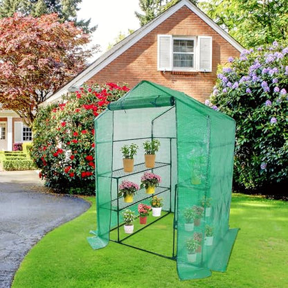 Walk in Greenhouse Replacement Cover for Plant-56"x56"x76" Clear PE