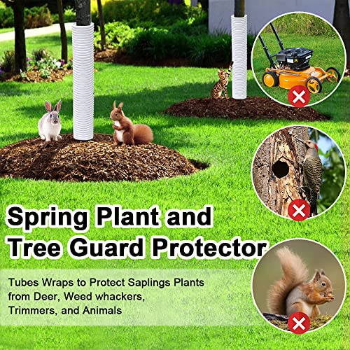 Corrugated Tree Guards, 7pcs Rigid PP Tree Trunk Bark Protectors Sleeve - style: 7Pcs