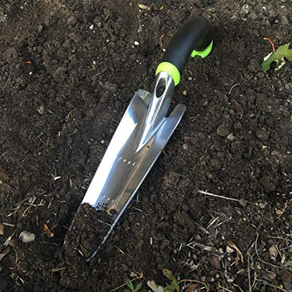 Radius Garden 101 Ergonomic Aluminum Hand Transplanter, Original Green - size: One Size, style: Transplanter