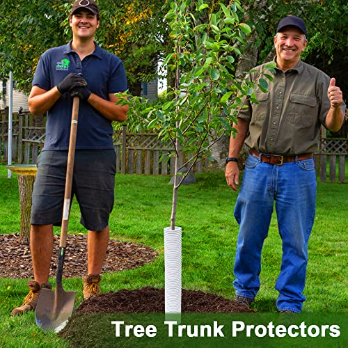 Corrugated Tree Guards, 7pcs Rigid PP Tree Trunk Bark Protectors Sleeve - style: 7Pcs