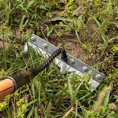 Gardening Hand Weeder Tool,Iron Weed Rake with Detachable Blades (5 Tines) - size: 5 Tines