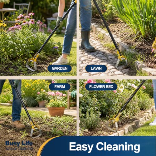 Yocada Hoe Garden Tool, Heavy Duty Weeding Hoes, Scuffle Stirrup Hoe