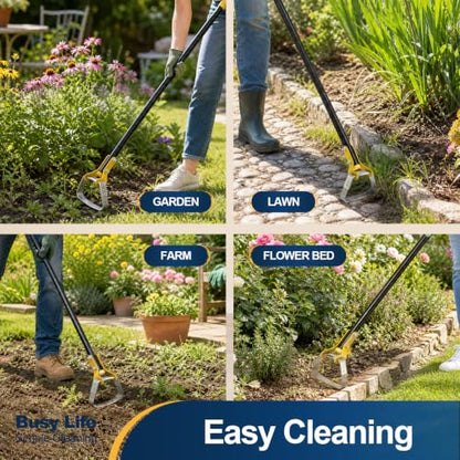 Yocada Hoe Garden Tool, Heavy Duty Weeding Hoes, Scuffle Stirrup Hoe