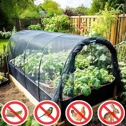 Patio Mosquito Netting, 10x13FT UV Resistant Bug Mesh for Balcony & Plants - size: 10x13 feet