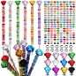 Tigeen 236 Pcs Garden Stake DIY Fairy Wand Plant Stake, Rose Flower - style: Rose Flower