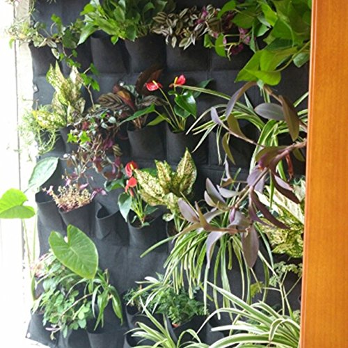 Ogrmar 36 Pockets Wall Planter Breathable Vertical Garden Planter Grow Bag - size: 36 Pockets