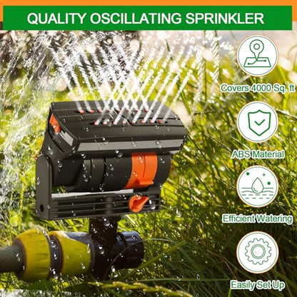 Reallnaive 2 Pcs 2 Pcs Oscillating Sprinkler, Three Pin Base