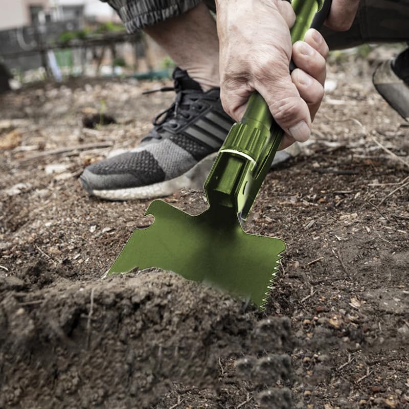1PCS Folding Spade for Outdoor Planting Durable Gardening Hand Tools,Green