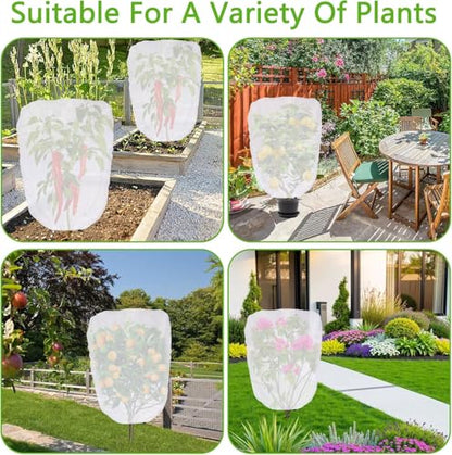 4 Pcs Garden Plant Shade Cover, 3.3 x 2.6 Ft Non-Woven Sunshade Cloth - color: 4 Pcs, size: 3.3 x 2.6 Ft
