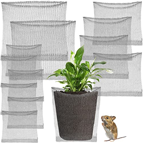 Shimeyao 12 Pcs 12 Pcs Gopher Baskets Plant Root Gopher Wire 1/3/5 Gallon