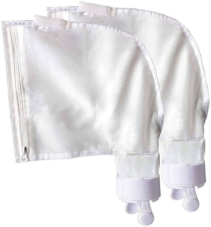 Pool Spa Part Nylon Mesh Pool Cleaner All Purpose Bag - size: 2 pack zipper bag