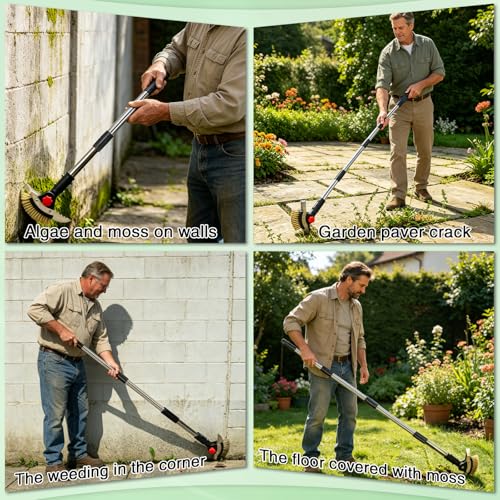 3 in 1 Crack Weeder Tool Long Handle