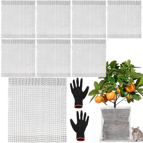 8 PCS 10 Gallon Root Guard Gopher Proof Wire Baskets, Stainless Steel Gophers Moles Voles Proof Mesh Baskets, Underground Cages for Protecting Plant Roots, Trees, Flowers, Crops, Tubers - size: 10 Gallon X 8 PCS