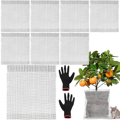 8 PCS 10 Gallon Root Guard Gopher Proof Wire Baskets, Stainless Steel Gophers Moles Voles Proof Mesh Baskets, Underground Cages for Protecting Plant Roots, Trees, Flowers, Crops, Tubers - size: 10 Gallon X 8 PCS