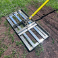 Rocklin™ 22" Lawn Leveling Rake, Stainless Steel, 78" Handle - size: 22 Inches