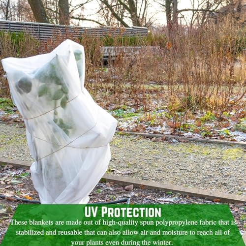 Farm Plastic Supply Frost Protection Blanket - Plant Covers Freeze Protection, Winter Plant Cover, Frost Blanket, Frost Cloth, Frost Blankets for Plants, Plant Frost Protector (5' x 45') - size: 5' x 45'