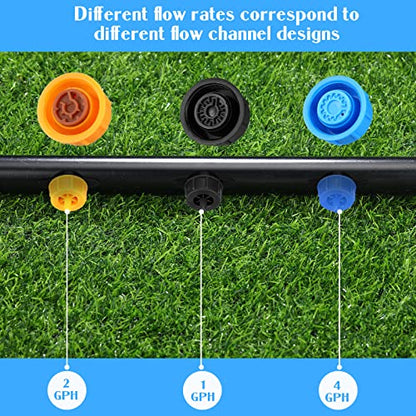 Didaey 50 Pcs 1/2 GPH Pressure Compensating Drip Emitters for Garden - style: 1/2 GPH
