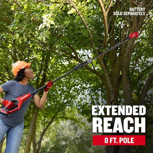 CRAFTSMAN V20 8 FT Cordless Pole Saw, Tree Pruner, Bare Tool (CMCPPR320B)